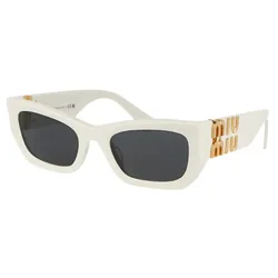 Kính Mát Nữ Miu Miu Eyewear In White Sunglasses 0MU09WS 1425S0 Màu Trắng