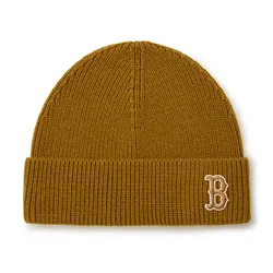 Mũ Len MLB Jelly Mead Beanie Boston Red Sox 3ABNBM146-43CAS Màu Camel
