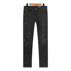 Quần Jean Nam Dolce & Gabbana Black Denim With Tag Plaque Skinny Fit GY07LD G8CO3 S9001 Màu Đen Xám Size 48
