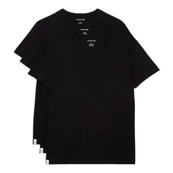 Set 3 Áo Thun Nam Lacoste V-Neck Regular Fit Undershirt 3-Pack TH3444 031 Màu Đen Size XS
