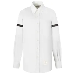 Sơ Mi Nam Thom Browne White With Black Armband MWL150B-06177-133 Màu Trắng Size 0