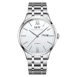 Đồng Hồ Nam I&W Carnival IW529G-DT Automatic (IW529G14) Màu Trắng Bạc