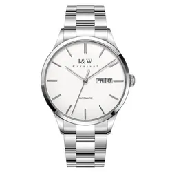 Đồng Hồ Nam I&W Carnival IW530G-DT Automatic (IW530G6) Màu Trắng Bạc