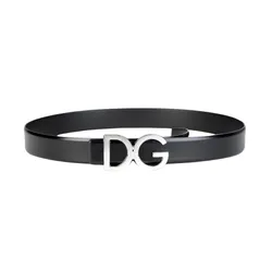 Thắt Lưng Nam Dolce & Gabbana D&G In Black Leather BC4312 A1607 8B577 Màu Đen Size 85