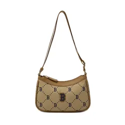 Túi Đeo Vai Nữ MLB Monogram Boston Shoulder Bag 7ACRMD15N Màu Nâu