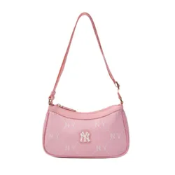 Túi Đeo Vai Nữ MLB Monogram NY Yankees Shoulder Bag 7ACRMD15N Màu Hồng
