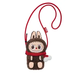 Túi Đeo Vai Nữ Pop Mart The Monsters Classic Series-Plush Doll Shoulder Bag Màu Nâu