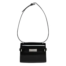 Túi Đeo Vai Nữ Yves Saint Laurent YSL Black Leather Manhattan Mini 760378 AACE7 1000 Màu Đen
