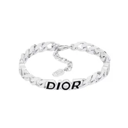Vòng Đeo Tay Nữ Dior Beauty In Sliver B2439HOMMT 004 Màu Bạc