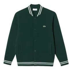 Áo Khoác Len Nam Lacoste Stadium Cardigan AH131E 53N YZP Màu Xanh Đậm Size 4