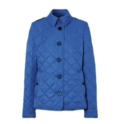 Áo Khoác Nữ Burberry Puffer Jackets Màu Xanh Blue Size S