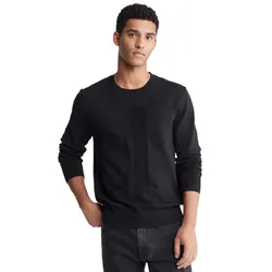 Áo Nỉ Sweater Nam Calvin Klein CK Smooth Cotton Monogram Logo 40JM306 Màu Đen Size M