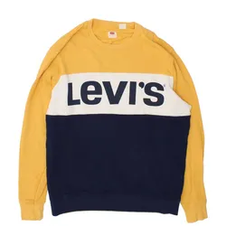 Áo Nỉ Sweater Nam Levi's Mens Graphic Sweatshirt Jumper Large Màu Vàng/Xanh