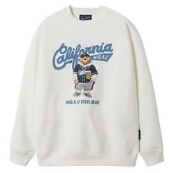 Áo Nỉ Sweater WHOAU Steve Photo Sweatshirt WHMWF2221U Màu Trắng Size S