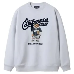Áo Nỉ Sweater WHOAU Steve Photo Sweatshirt WHMWF2221U Màu Xám Size S