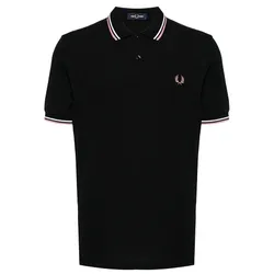Áo Polo Nam Fred Perry Twin Tipped Shirt Màu Đen Size XS