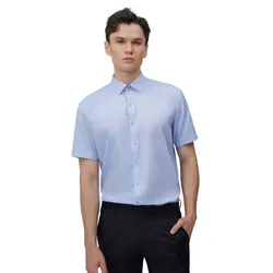 Áo Sơ Mi Cộc Tay Nam Giovanni Sartoria SSS0030-1OB Màu Xanh Da Trời Nhạt Size L