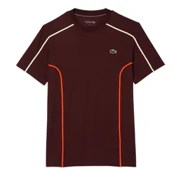 Áo Thun Nam Lacoste Ultra Dry Piqué Tennis TH7545 51 BZD TShirt Màu Đỏ Đô Size 3
