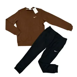 Bộ Quần Áo Nỉ Nam Nike Men's Sweatshirt Màu Nâu/Đen Size S