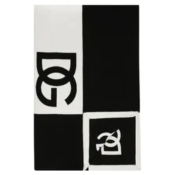 Chăn Choàng Đa Năng Dolce & Gabbana D&G Blanket TCE013TCAIM Màu Trắng Đen