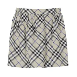 Chân Váy Nữ Burberry In Brown Check Printed 8096414 Phối Màu
