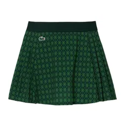 Chân Váy Nữ&nbsp;Lacoste Women's Lined Ultra Dry Stretch Golf Skirt JF9433 51 E3D Màu Xanh Green Size 36