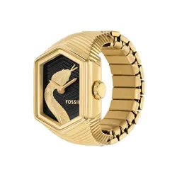 Đồng Hồ Dạng Nhẫn Nữ Fossil Watch Ring Hexagon ES5382 Màu Vàng Gold
