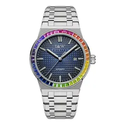 Đồng Hồ Nam I&W Carnival Automatic Watch IW716G-DT (IW716G4) Màu Bạc/Xanh