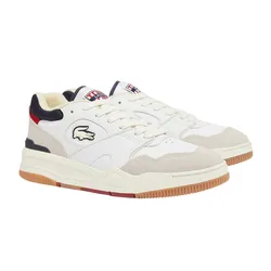 Giày Thể Thao Nam Lacoste Lineshot Leather 7-48SMA010240F Màu Trắng Sữa Size 41