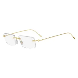 Gọng Kính Unisex Cartier CT0070O 001 Màu Vàng Gold