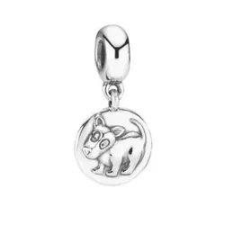 Hạt Vòng Charm Pandora Chinese Zodiac Year Of The Dog Pendant Charm 790877 Màu Bạc