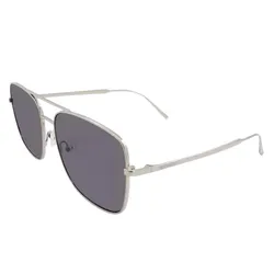 Kính Mát Nữ Calvin Klein CK Grey Navigator Sunglasses CK19153S 045 58 Màu Bạc Xám