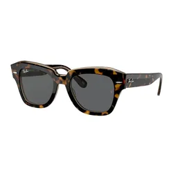 Kính Mát Rayban State Street Sunglasses RB2186 1292B1 49 Màu Xám/Havana