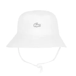 Mũ Lacoste Sports Bucket Hat RK262E 001 Màu Trắng - Mũ Unisex Cao Cấp, Thời Trang Lịch Lãm và Hiện Đại, Dành Cho Nhân Vật Năng Động