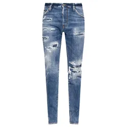 Quần Jean Nam Dsquared2 Coolguy Skinny Fit Kot Pantolon S74LB1436 S30309 470 Màu Xanh Size 46