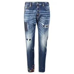 Quần Jean Nam Dsquared2 Ditsy By Denim Garment Par Excellence Of The Maison S74LB1165 S30342 470 Màu Xanh Size 44