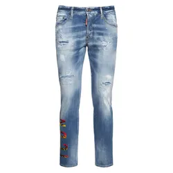 Quần Jean Nam Dsquared2 Icon Sunset Skater In Blue S79LA0038 Màu Xanh Size 44