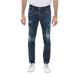 Quần Jean Nam Dsquared2 Sketch Effect Skater Fit S71LB1165 Màu Xanh Denim Size 44