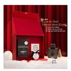 Set Quà Lễ Hội Twinkle Box Nước Hoa Nam Armaf Club De Nuit Urban Man Elixir EDP 3 Món