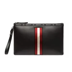 Túi Cầm Tay Nam Bally Hartland Clutch Black Màu Đen