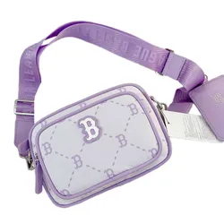 Túi Đeo Chéo Trẻ Em MLB Kids Dia Monogram Boston Red Sox 7ACRMD45N-PP Màu Tím