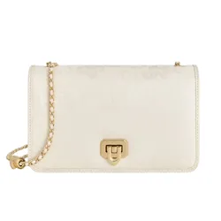 Túi Đeo Vai Nữ Charles & Keith CNK Jacquard Mini Shoulder Bag Cream CK2-00681180 Màu Trắng Kem