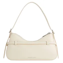 Túi Đeo Vai Nữ Charles & Keith CNK Sloane Shoulder Bag CK2-20671702 Cream Màu Kem