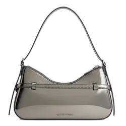 Túi Đeo Vai Nữ Charles & Keith CNK Sloane Shoulder Bag CK2-20671702 Pewter Màu Xám Bạc