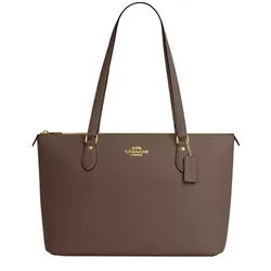 Túi Tote Nữ Coach Gallery Tote Bag In Signature Canvas CV402 Màu Nâu