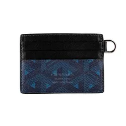 Ví Đựng Thẻ Nam Giovanni Card Wallet GCH0002-1 Màu Đen Phối Xanh Navy