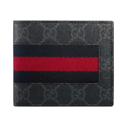 Ví Nam Gucci Ophidia GG Supreme Canvas Wallet With Black And Red Web 408827 KHN4N 1095 Màu Đen Xám