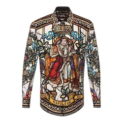 Áo Sơ Mi Nam Dolce & Gabbana D&G Họa Tiết G5EJ1T HP5ZS Phối Màu Size 40