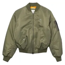 Áo Bomber Lacoste Felt Logo MA-1 Jacket Màu Xanh Lá Size M