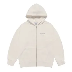 Áo Hoodie Acmé De La Vie ADLV x Hoshi Basic Bio Washing Hoodie Zip Up Cream Màu Trắng Kem Size 1